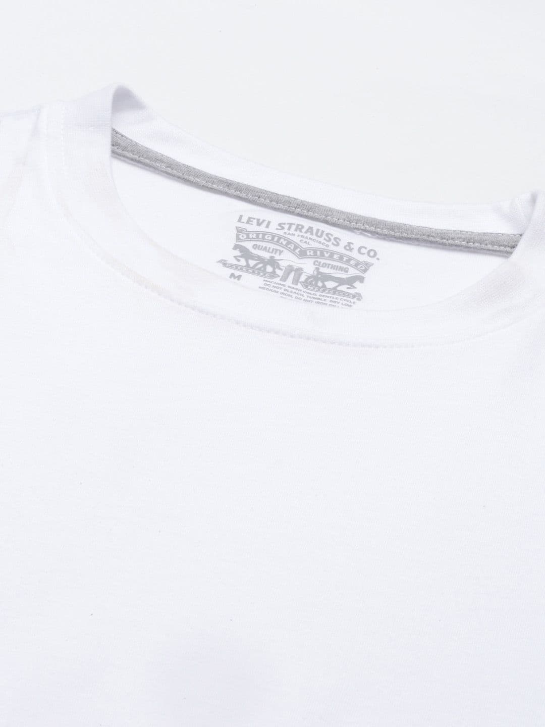 Levis Men Soft Pure Cotton Round Neck Half Sleeve Tshirt — view 2