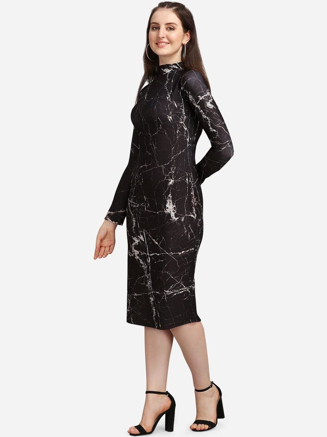 Milost Print Bodycon Midi Dress — view 5