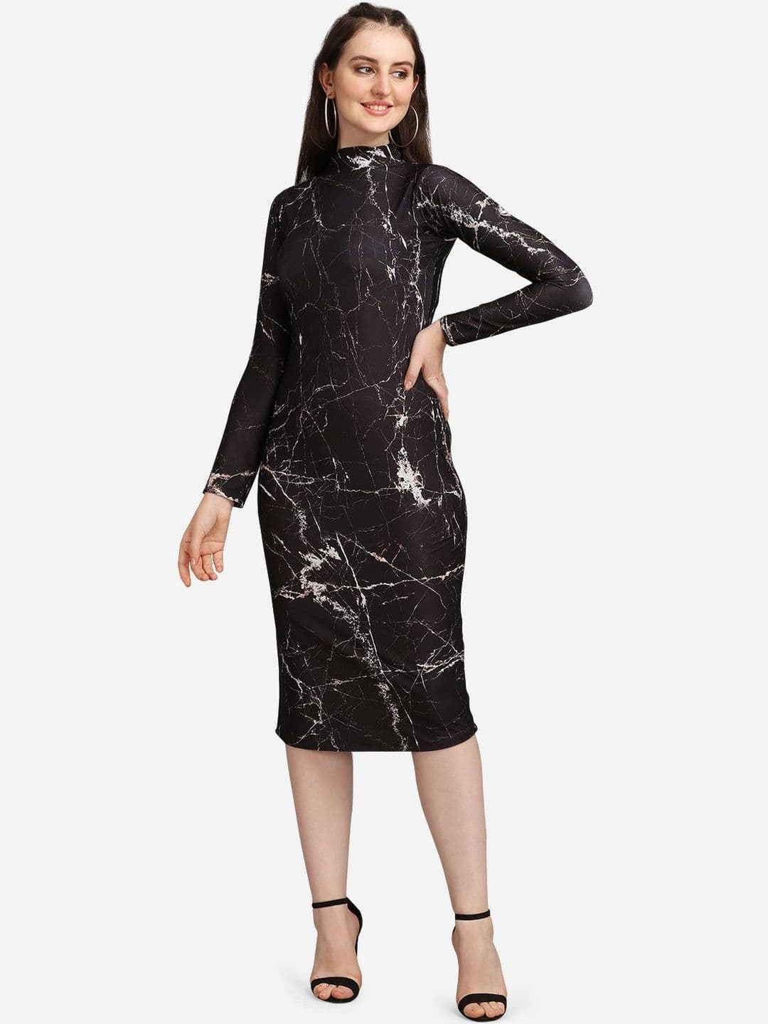 Milost Print Bodycon Midi Dress — view 3