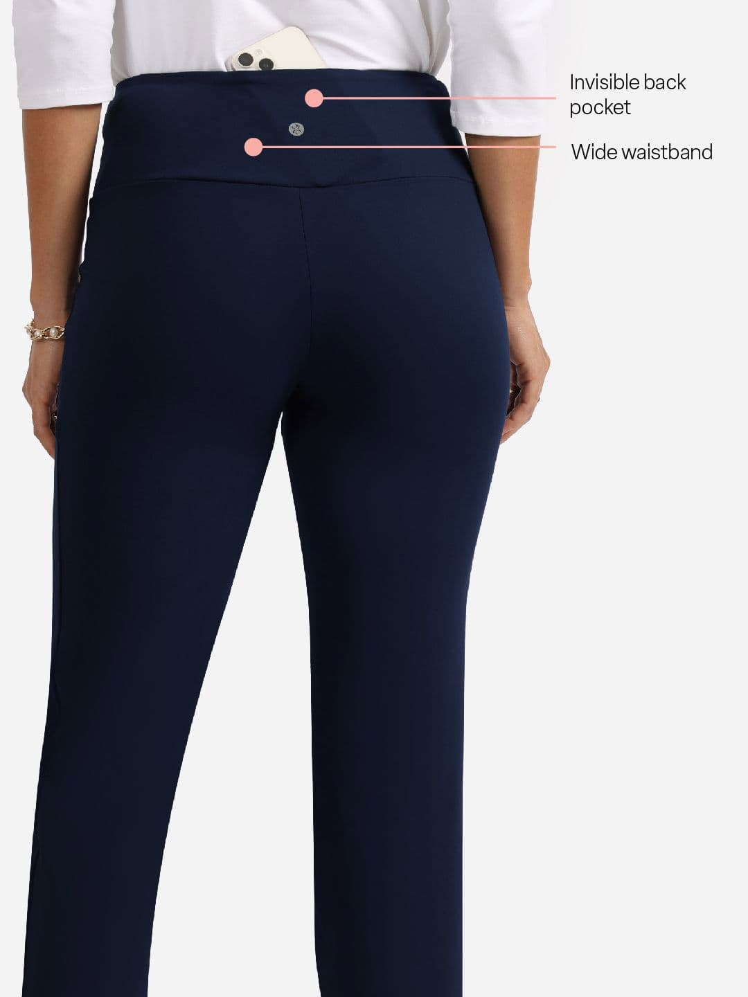 Blissclub Women The Ultimate Straight Pants Lite with invisible pocket — view 5