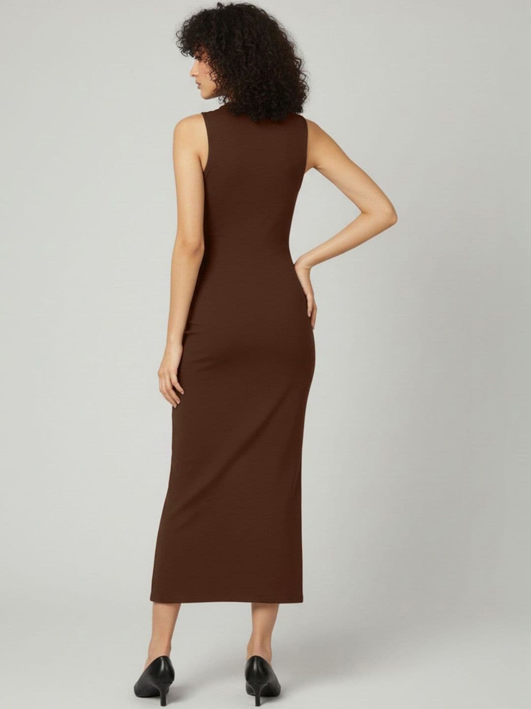 glitchez Keyhole Neck Bodycon Midi Dress — view 2