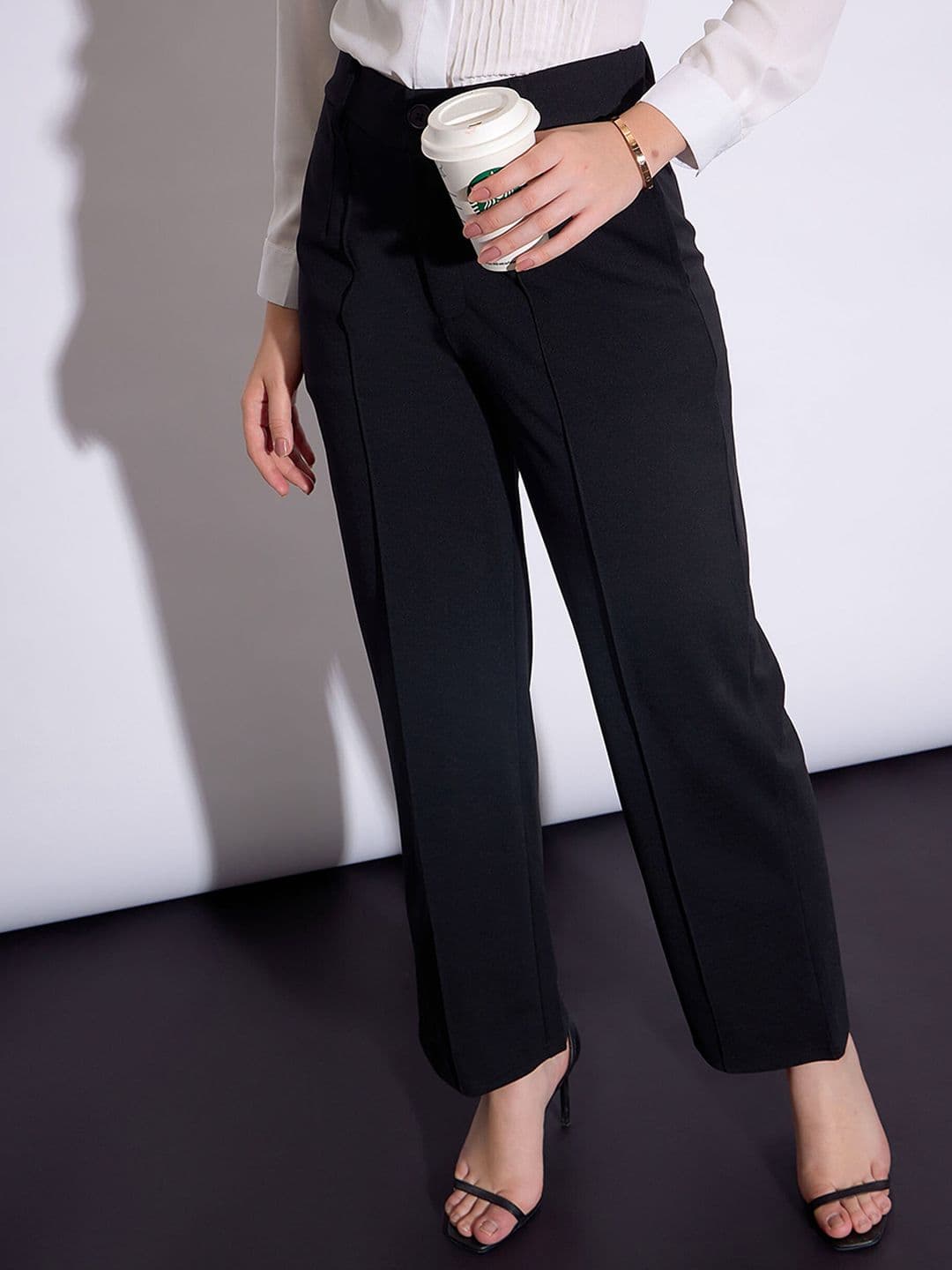 SASSAFRAS worklyf Women Formal Parallel Trousers — view 4
