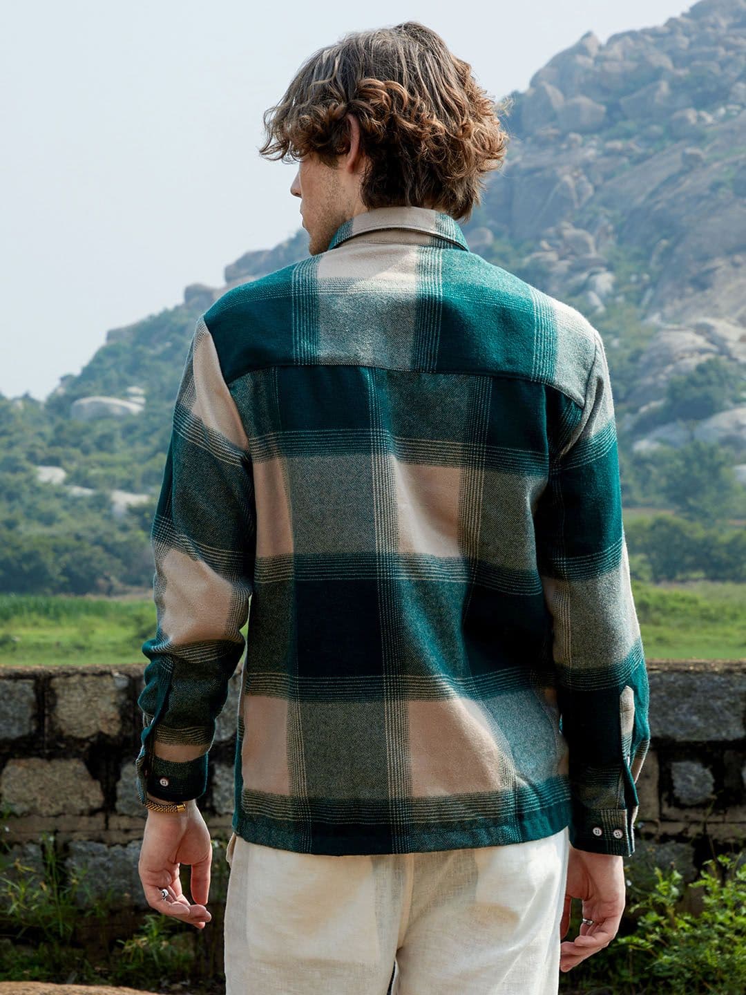 Cahoot Men Comfort Opaque Checked Casual Shirt — view 2